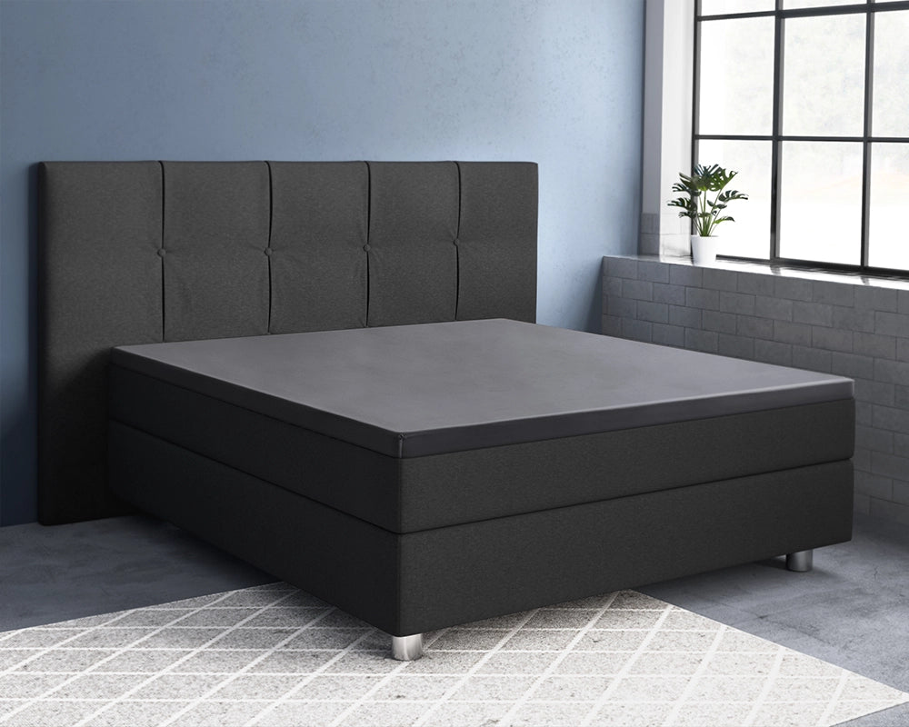 Hoeslaken Topper Satijn - Antraciet