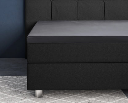 Hoeslaken Topper Satijn - Antraciet