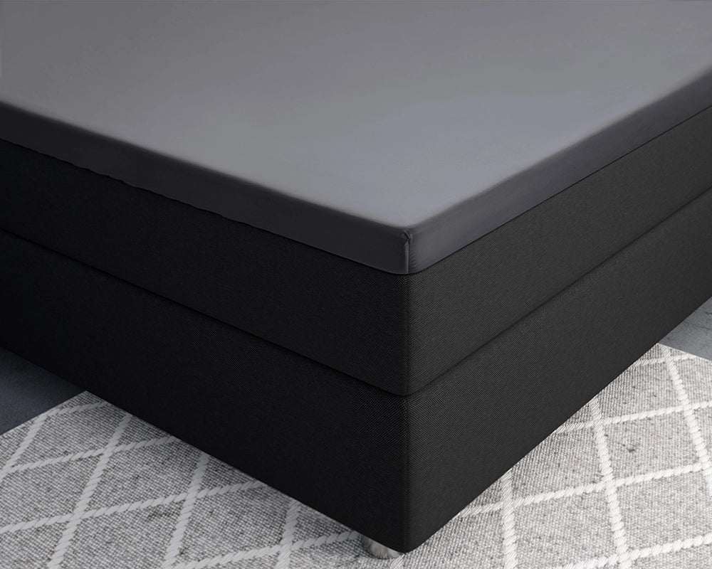 Hoeslaken Topper Satijn - Antraciet