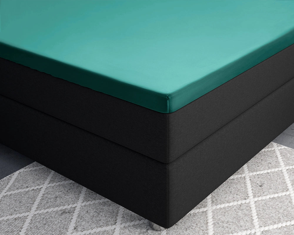 Hoeslaken Topper Satijn - Groen