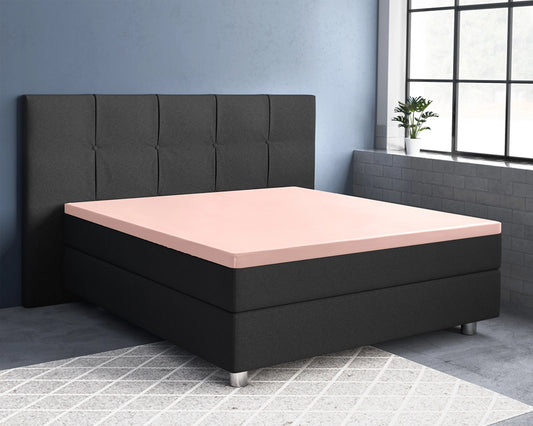 Hoeslaken Topper Satijn - Roze