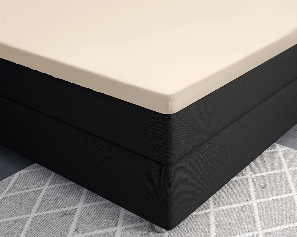 Hoeslaken Topper Satijn - Zand