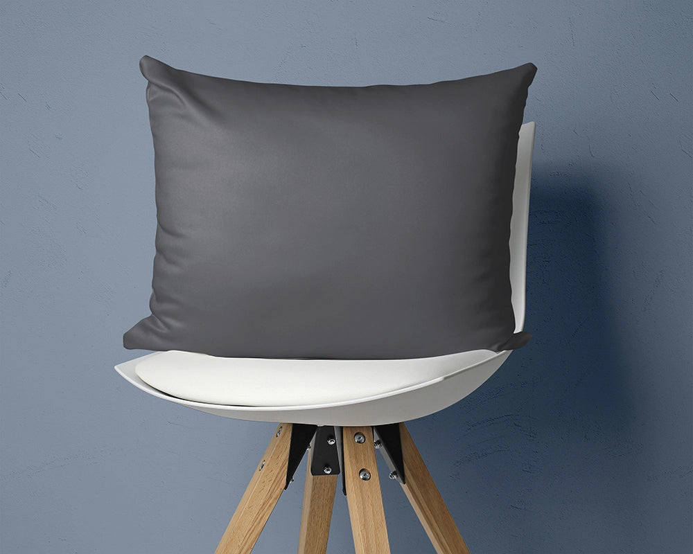 Kussenslopen Satijn - Antraciet (2 stuks)