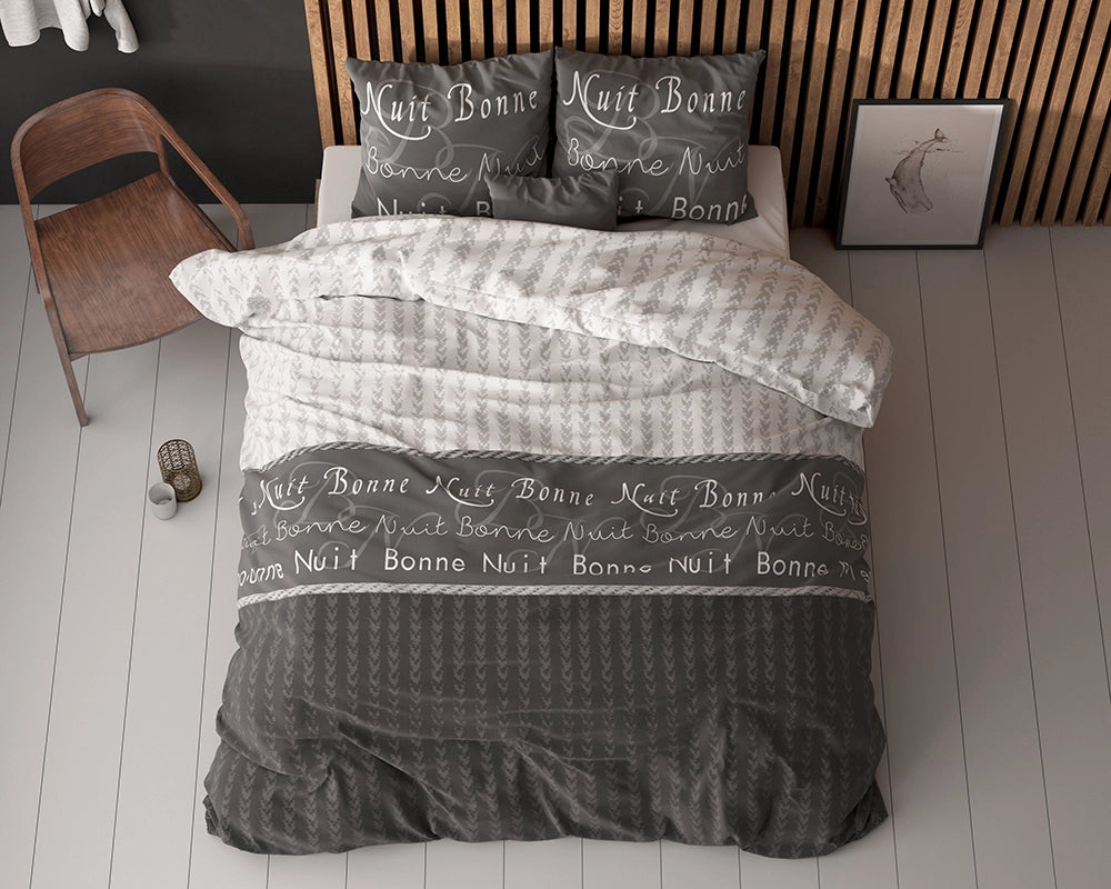 Dekbedovertrek Bonne Nuit 4 Antraciet