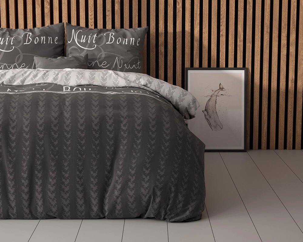 Dekbedovertrek Bonne Nuit 4 Antraciet