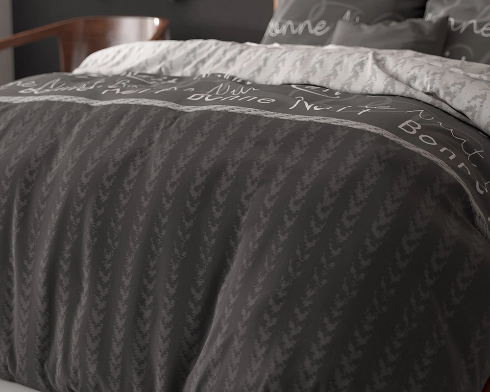 Dekbedovertrek Bonne Nuit 4 Antraciet