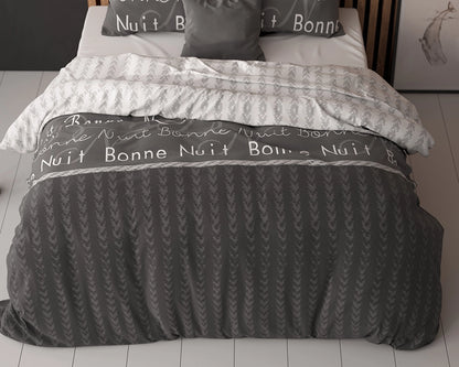 Dekbedovertrek Bonne Nuit 4 Antraciet