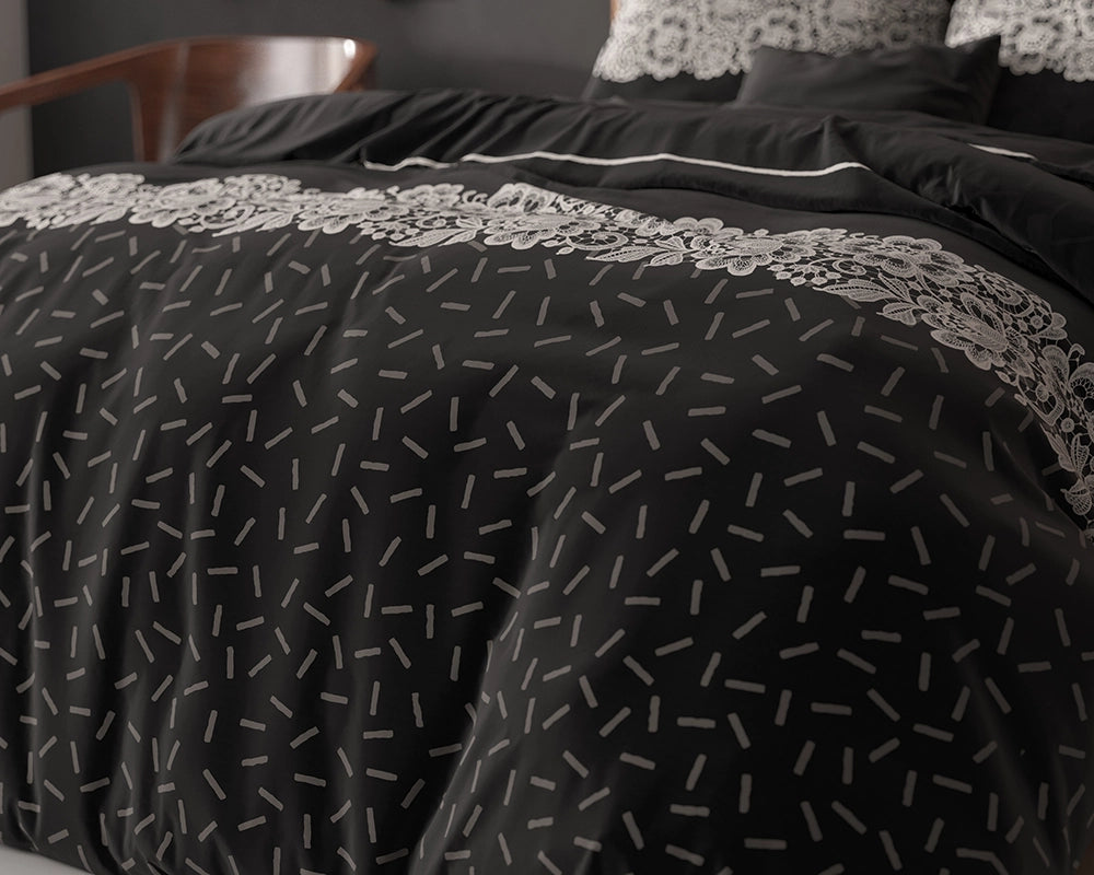 Dekbedovertrek Dervio Antraciet