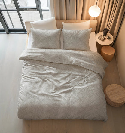 Dekbedovertrek Rattan Zilvergrijs