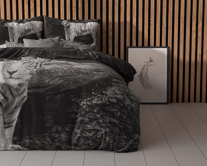 Dekbedovertrek Tigers Grijs