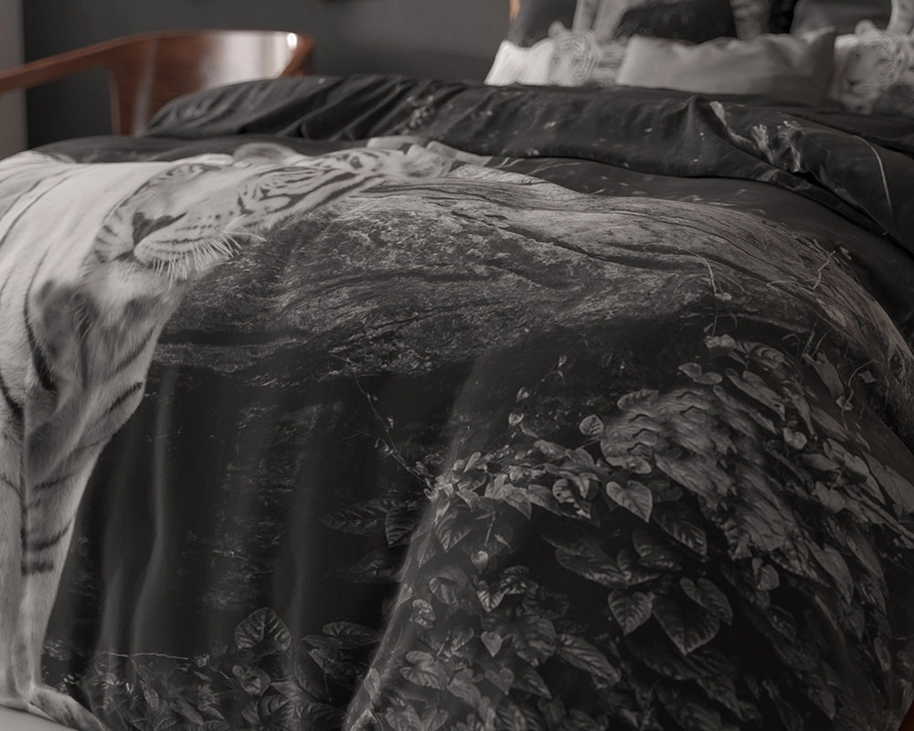 Dekbedovertrek Tigers Grijs